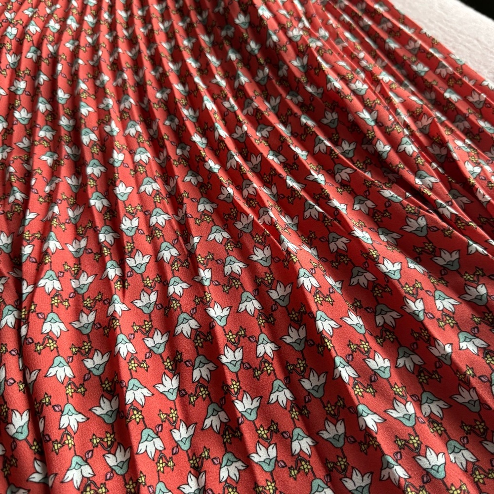 Max Studio Red A-Line Skirt Large - Picture 2 of 6